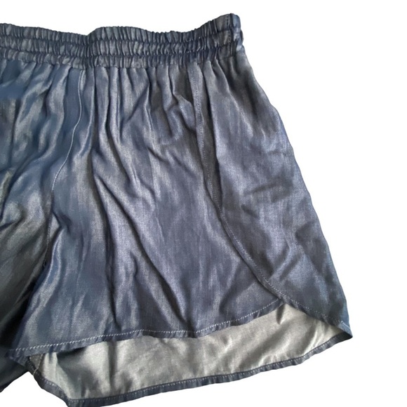 Anthropologie Askari Dark Chambray Flutter Shorts Size XS - Picture 4 of 10